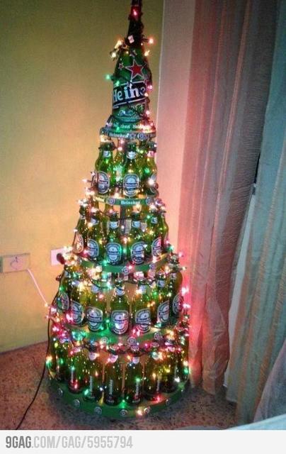 Beer Bottle Xmas tree